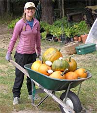 erin with squash